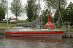 in de sluis, lekker fel met de zon erop!