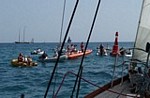 kijken van uit de bijboot