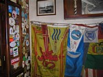 Ons vlaggetje van de vereniging in Cafe sport