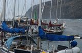 schepen in de haveningang van la Gomera