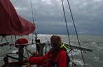 dreigende buien voor de Belgische kust