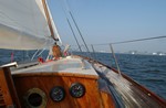plassenboot op snelheid
