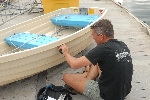Meten is weten; vastmaken van de tube op de WalkerBay