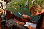 niet lekker kunnen snorkelen, dan maar verder  met Sudoku
