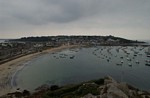 Uitzicht op de baai vanaf het reddingsstation